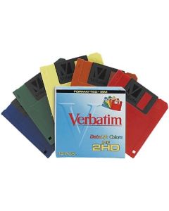 Verbatim 3.5IN HD 1.44MB Pre-Formatted IBM Rainbow Colors (10-Pack) (Discontinued by Manufacturer)