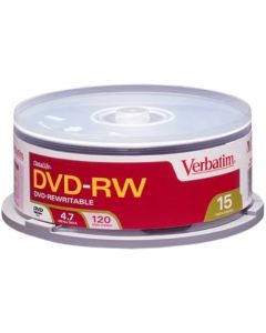 Verbatim DVD-RW 4.7GB 15pk Spindle