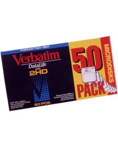 Verbatim 3.5" 1.44MB Preformatted High Density IBM Datalife Disk (Grey) (50-Pack) (Discontinued by Manufacturer)