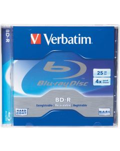 Verbatim 96434 25 GB 4x Blu-ray Single-Layer Recordable Disc BD-R, 1-Disc Jewel Case (Discontinued by Manufacturer)