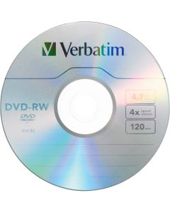 1PK DVD-RW 4X 4.7GB Branded with Jewel Case